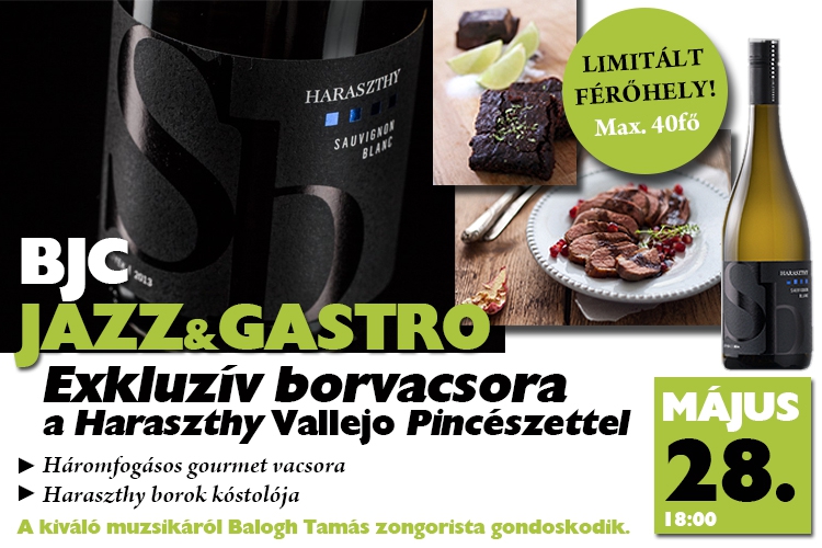 Exkluzív borvacsora a Haraszthy Vallejo Pincészettel Exkluzív borvacsora a Haraszthy Vallejo Pincészettel